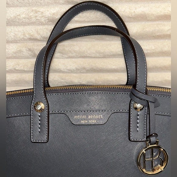 Henri Bendel Charcoal Satchel Bag - Picture 6 of 13